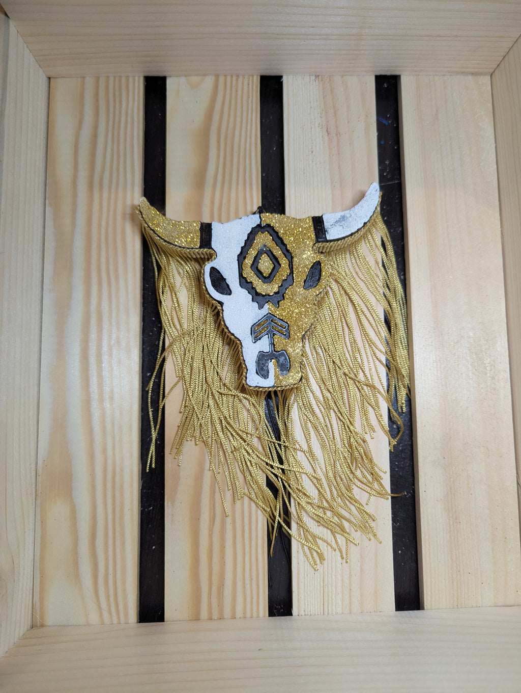 Bull Skull w/ Fringe Freshie
