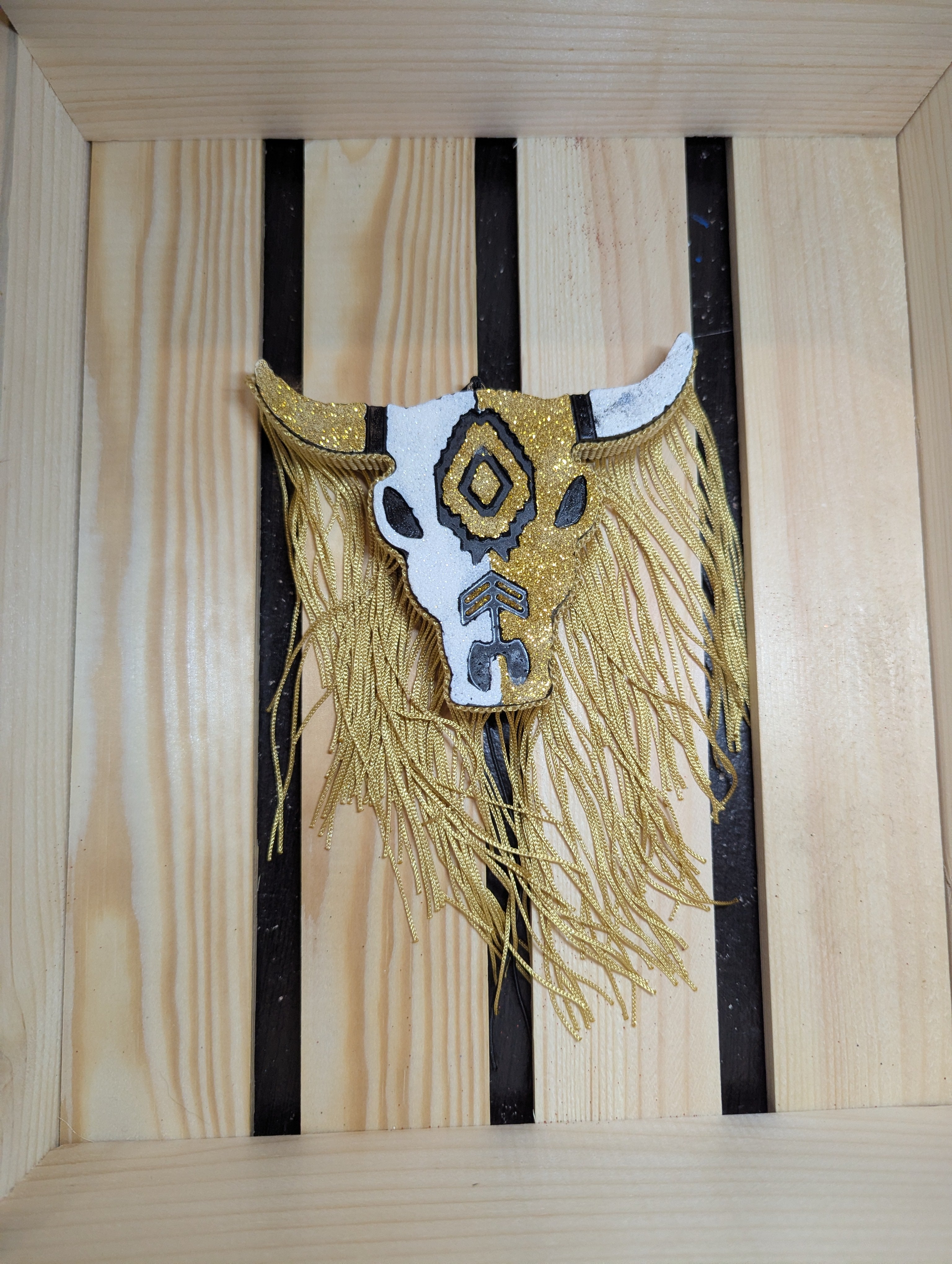 Bull Skull w/ Fringe Freshie