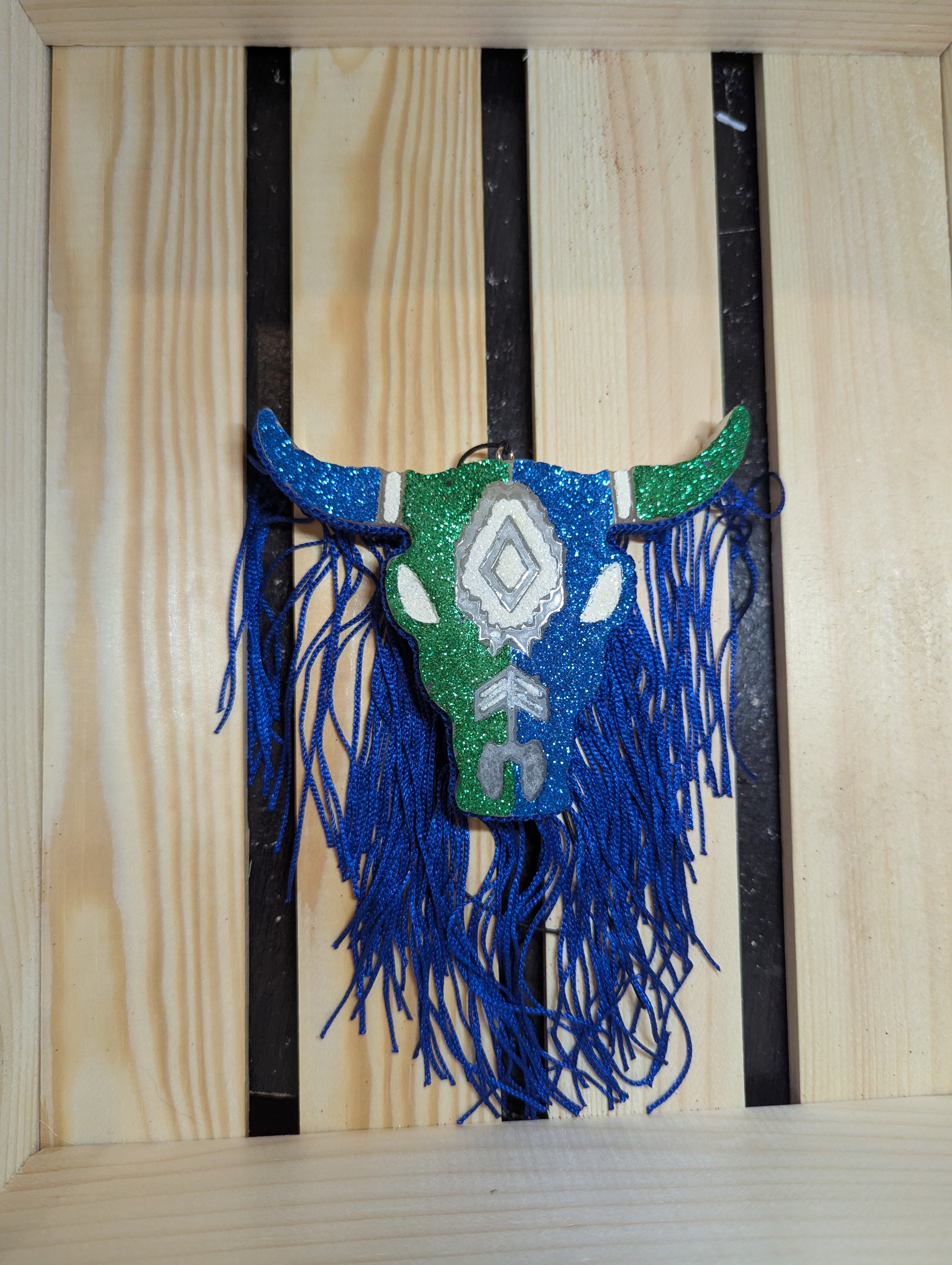 Bull Skull w/ Fringe Freshie