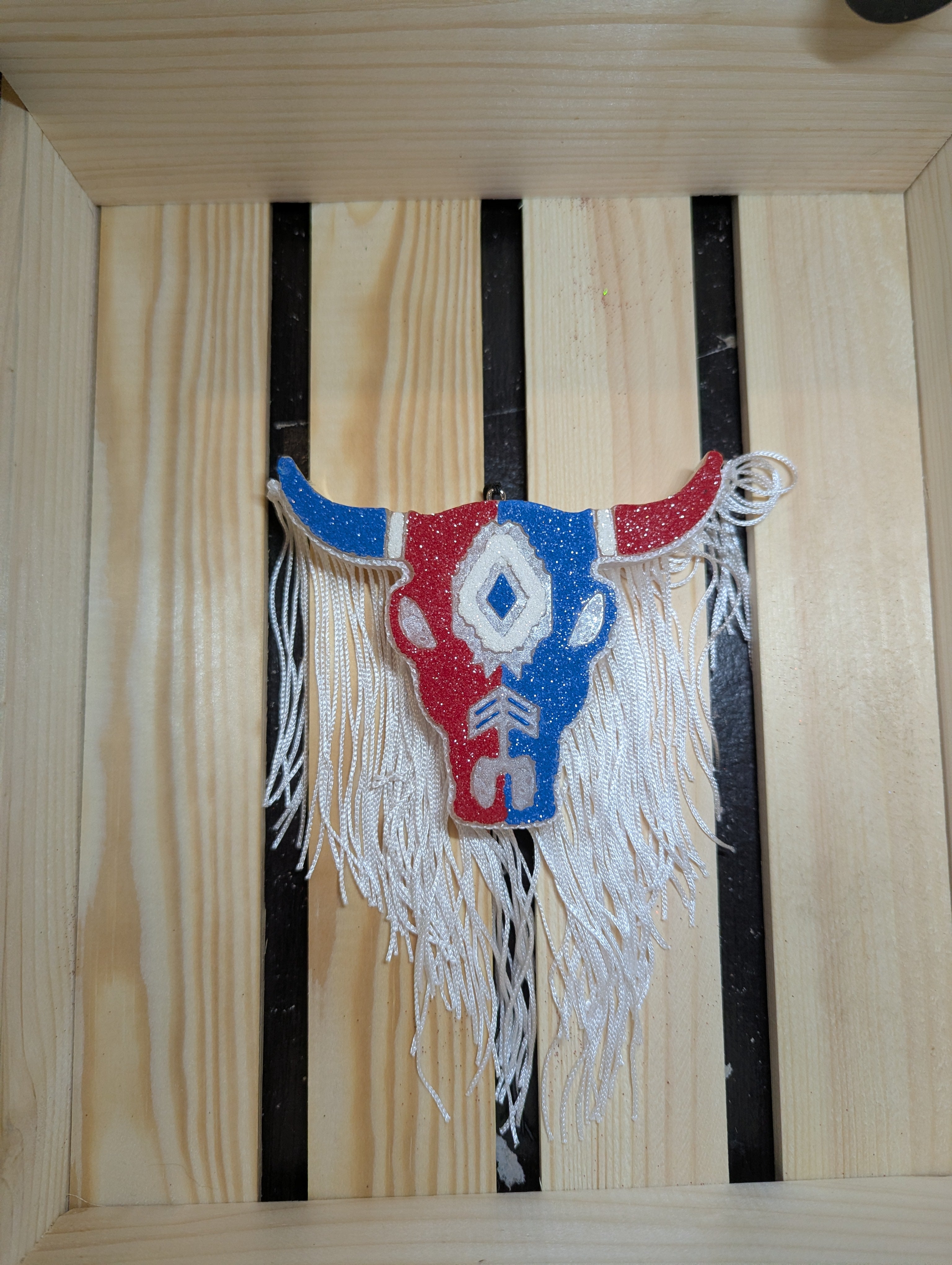 Bull Skull w/ Fringe Freshie