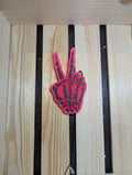 Skeleton Hand Peace Sign Freshie