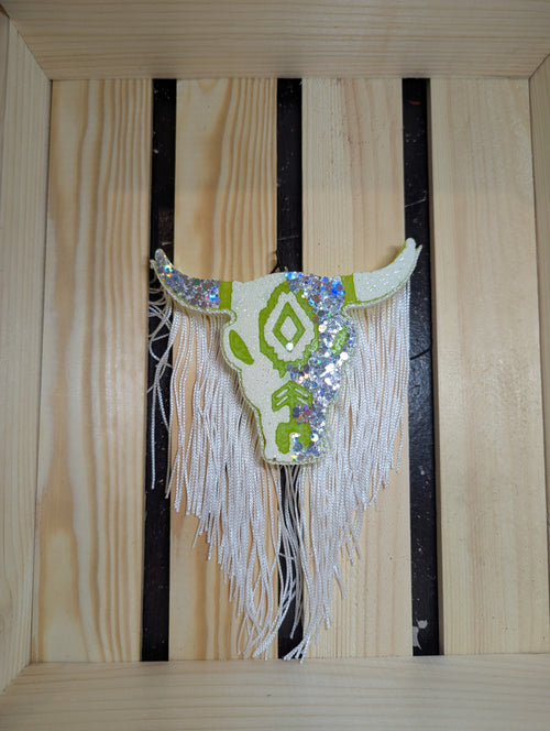 Bull Skull w/ Fringe Freshie